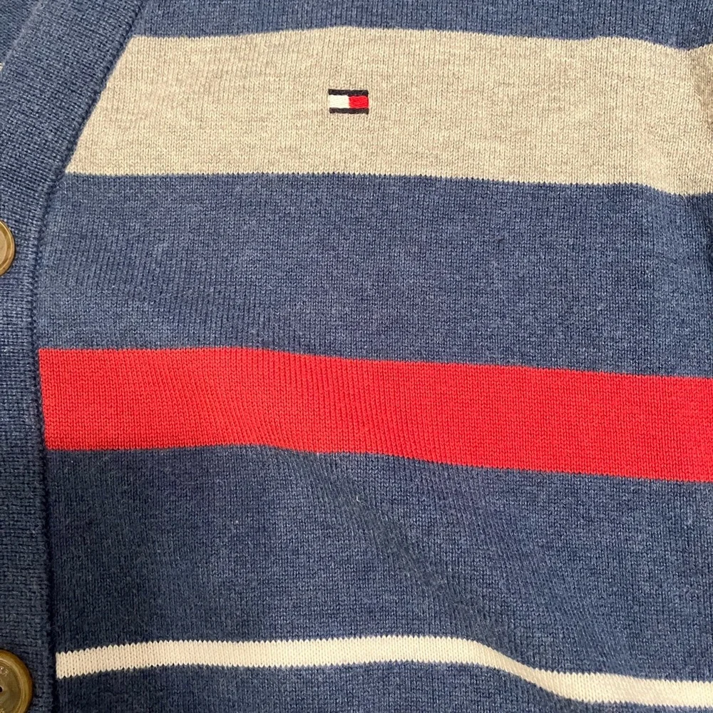 Tommy Hilfiger Colorblock Cardigan Sz L